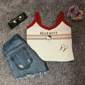 Hello Kitty Cropped Tank Top
